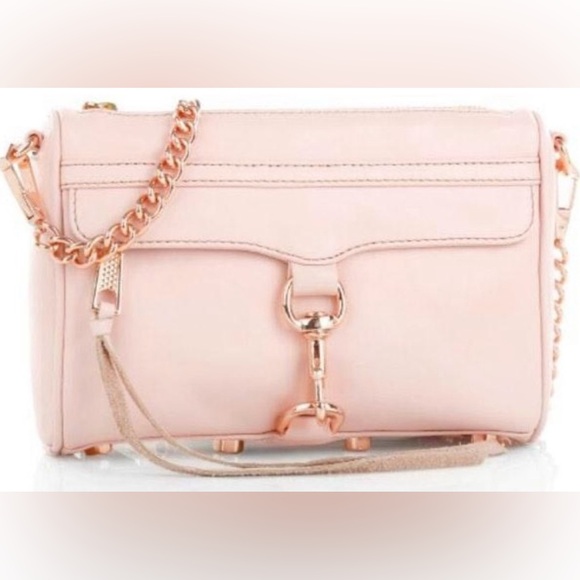 Rebecca Minkoff Handbags - Rebecca Minkoff Mini M.A.C. crossbody handbag in quartz pink rose gold hardware